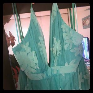 Maxi teal dress